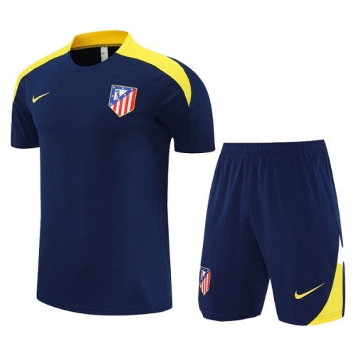 Barn Atlético Madrid Tränings tröjor 2025-26 Marin - Kortärmad Barn Atlético Madrid Tränings tröjor 2025-26 Marin - Kortärmad